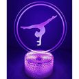DDN29684-3D Gymnastique LED Lampe Art Déco Lampe la Couleur Changeant Lumières LED Décoration Maison Enfants Meilleur Cadeau Lumiè-0