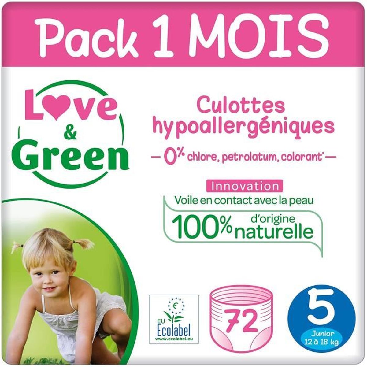 46 Couches Love Green Couches Bebe Hypoallergeniques 0 Taille 4 7 14 Kg Bebe Puericulture Couches De Bain