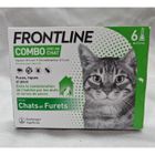 BRAND FRONTLINE Combo Chat - Anti Puces, Tiques & Poux broyeurs - Contre Larves - 6 Pipettes