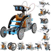 Robot Solaire Jouet Enfant 12 en 1, DIY Science Éducatif Construiction, 8-12Ans Garçons Filles(190 Pièces)