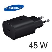 Chargeur Samsung Ultra Rapide 45W USB C EP-TA845XBE Adaptateur secteur Noir pour Samsung Galaxy S22 5G SM-S901B