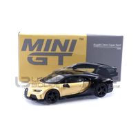 Voiture Miniature de Collection - MINI GT 1/64 - BUGATTI Chiron Super Sport - Gold / Black - MGT00513-L