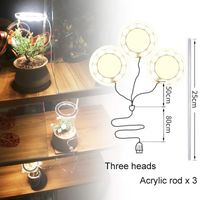 Lampe De Croissance Led à Trois Anneaux, Phytolampe Pour Plantes D'intérieur, Jaune, USB, Dc 5v