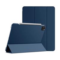 EVETANE Etui Smart Cover avec support pour iPad Pro 11" (2018/2020/2021) / iPad Air 4 (2020) / iPad Air 5 (2022) Bleu