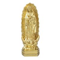 Mère de Dieu Vierge Marie Vierge Marie Statue Sculpture Figurine Statue Ornement Catholique Figure Décor À La Maison d'or