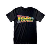 T-Shirt Logo Retour vers le Futur - Heroes Inc - Noir - Adulte Mixte - Taille L