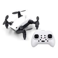 Drone pliable S9 Mini RC avec caméra intégrée et maintien d'altitude - OUTAD - Blanc - 7 min d'autonomie