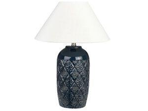 LAMPE A POSER Lampe à poser en céramique bleu foncé 56 cm TELIRE