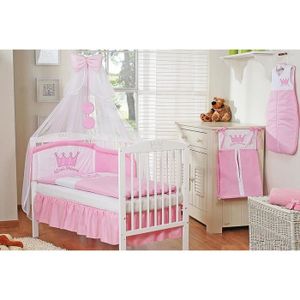 Je suis le rêve de mes parents landau couffin bleu strié Coffret Parure de draps pour berceau 