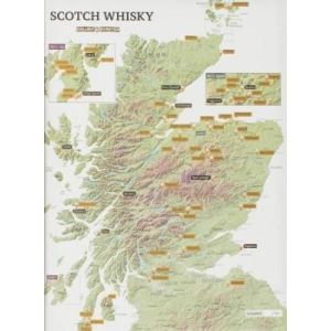 WHISKY BOURBON SCOTCH Whisky Distilleries Collect and Scratch Print