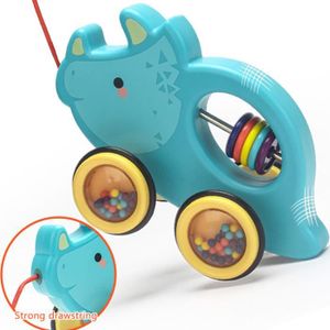 JOUET À TIRER Drfeify jouet pour animaux roulants à tirer Jouet 