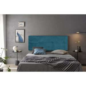 TÊTE DE LIT Tête de lit Cala en tissu bleu 90