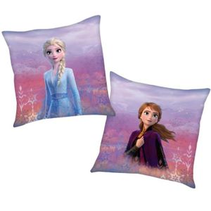 Housse de coussin Disney la reine des neiges, taie d'oreiller de canapé,  princesse Elsa Anna, en peluche courte, décorative pour la maison 