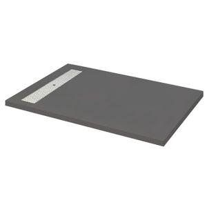 fin 3 cm effet pierre ardoise gelcoat blanc mod/èle S/éville en marbre et r/ésine design moderne luxury Receveur de douche blanc