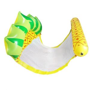 JEUX DE PISCINE Ananas forme piscine jaune piscine gonflable eau hamac adulte piscine piscine piscine jouet flottant