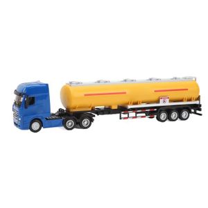 VOITURE - CAMION Shipenophy jouets de camion-citerne Camion-citerne à huile 1:50, tracteur, remorque, véhicules de Transport, jeux detachee Jaune