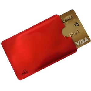 Haudang Lot de 10 pochettes en aluminium anti-démagnétisation Anti-vol Pochette pour carte de crédit NFC Protection RFID 
