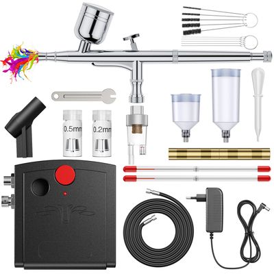 Kit Nettoyage Aérographe 3-en-1 VidaXL – Station Lavage Avec Emballage D'origine
