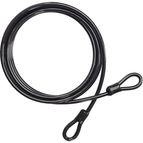 Câble De Sécurité Gainé 2 Mètres - Pour Vélo, Trottinette, Cadenas - Marque Outil Utile