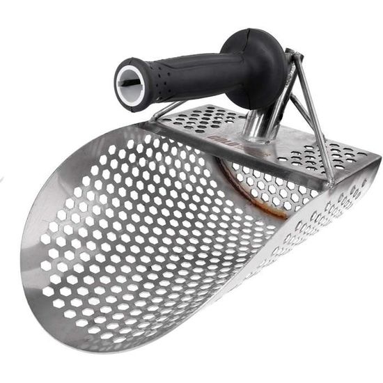 Pelle Tamis En Aluminium - Longueur Réglable 59-118 Cm, Largeur 20 Cm, Pour Plage, Jardin, Détection