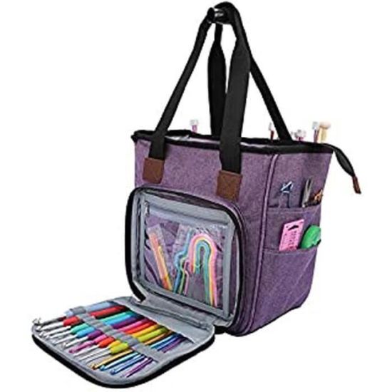Sac à Tricot Organiseur - Compact Et Polyvalent - Tissu Oxford 600D - NEUF