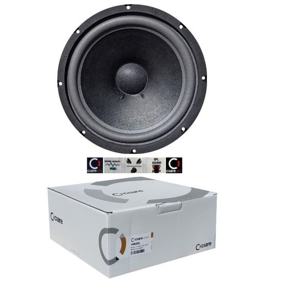 Coppia 250 mm bordo FOAM MORBIDO cestello 6 fori (kit 2 woofer