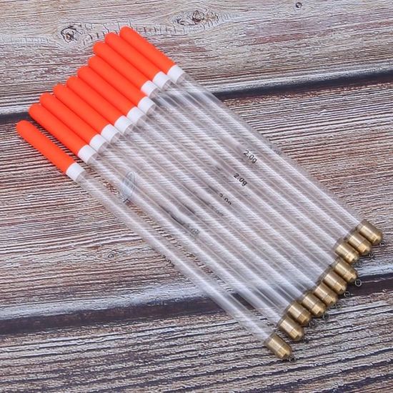 Agatige 10pcs Bobbers de pêche, flotteurs de pêche Toboggan flotteurs