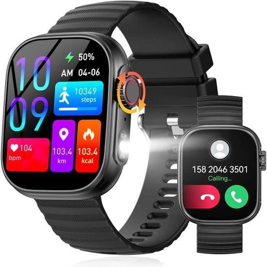 Montre Connectée Homme Repondre Appel - Smartwatch Sport 2,1 Pouces Étanche  Écran Tactile Bracelet Connectee avec pour Android iOS - Cdiscount  Téléphonie