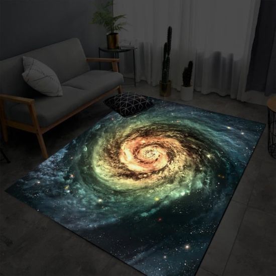 Univers Ciel étoilé Tapis 3D Salon Chambre Tapis Espace Extra