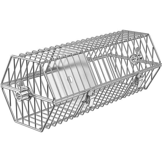 Panier Rôtissoire Rotatif En Acier Yosoo - 12x18 Cm - Rotation 360°, Porte Mobile - Pour Four, BBQ, Séchage Fruits Secs, Noix