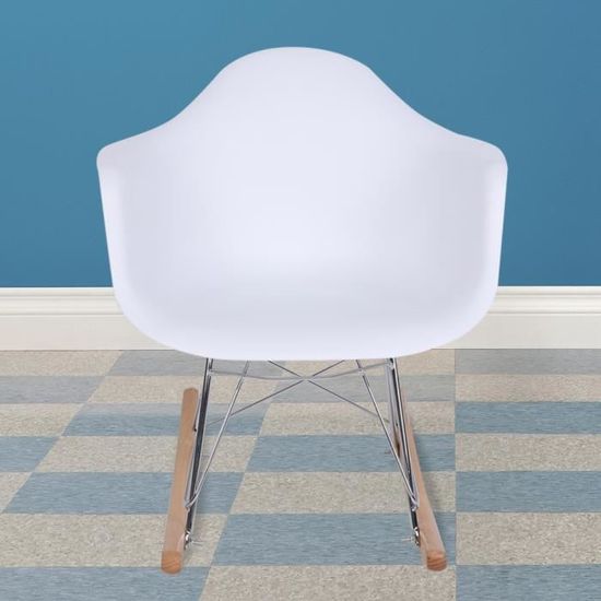 Mengyshop-Confortable Chaise longue à bascule pour enfants lisse robuste robuste belle chaise de salle à manger