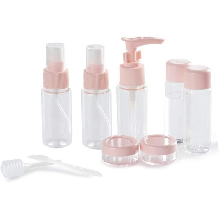 Lot De Bouteilles De Voyage Cosmétiques - Silicone Bleu - Rechargeables - Avec Entonnoir - Neuf