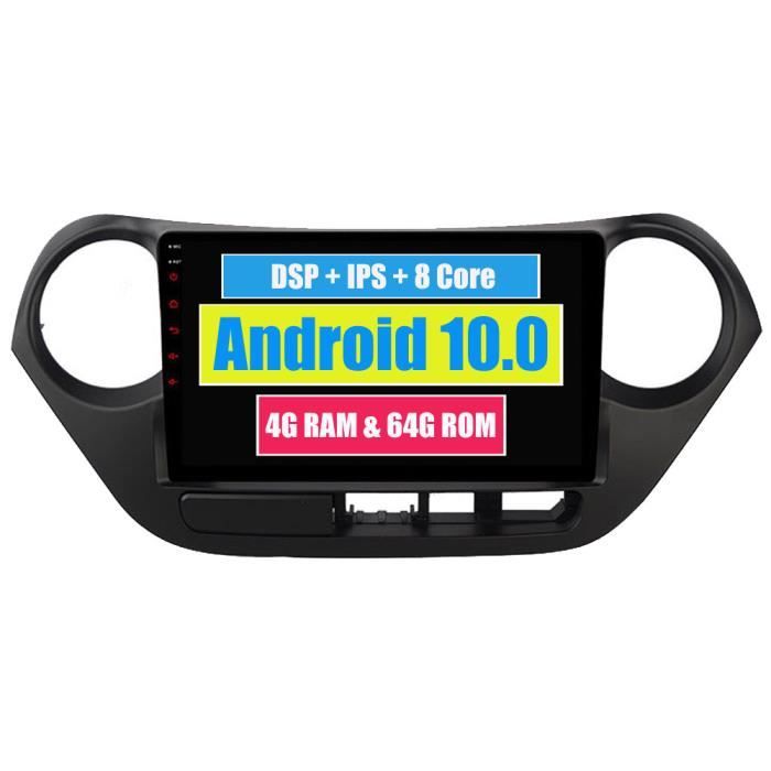 RoverOne Autoradio Stéréo GPS Navigation pour Hyundai i10 Grand i10 2013 - 2017 Android Radio Bluetooth DSP Écran Tactile