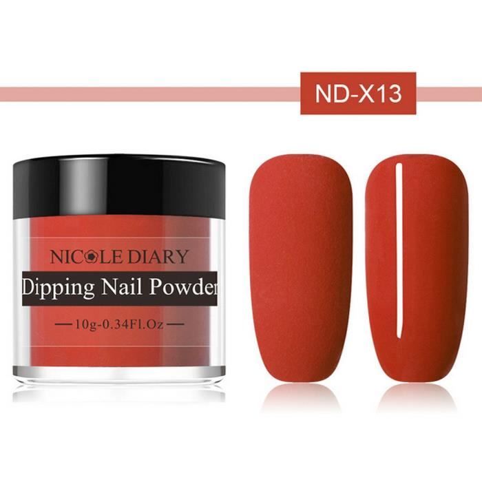 Vernis à ongle Dip Powder Nails Glitter 8 Color sans lampe Cure Natural gh4517