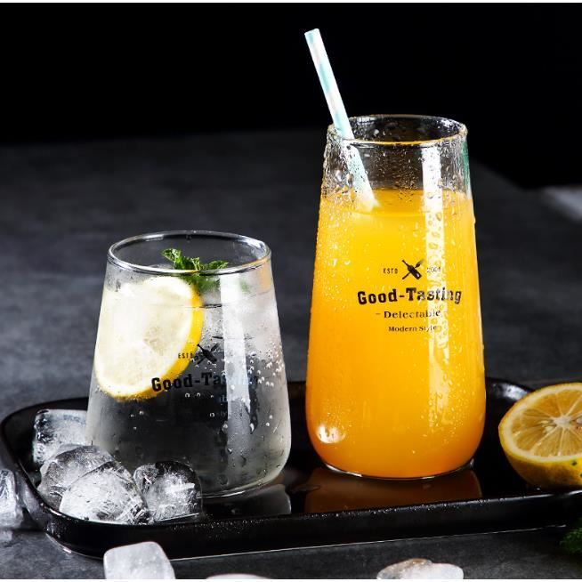 2 VERRE A EAU,VERRE A JUS DE FRUIT,VERRE A SODA - GOBELET,1 petit et 1 grand ,400-500ml