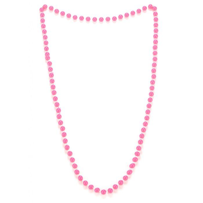 Collier perles rose adulte