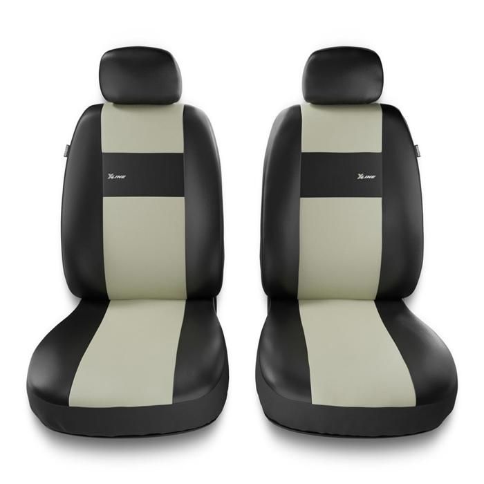 2XL-BE Beige - Housses de sieges universelles compatibles avec TOYOTA LAND CRUISER II III IV V VI VII (simili cuir) PU7963