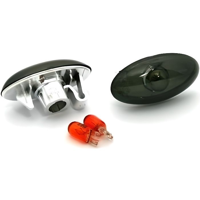 2 CLIGNOTANT LATERAUX REPETITEUR NOIR PEUGEOT 107 206 307 607 CITROEN C1 C2 C3 C5 CC SW