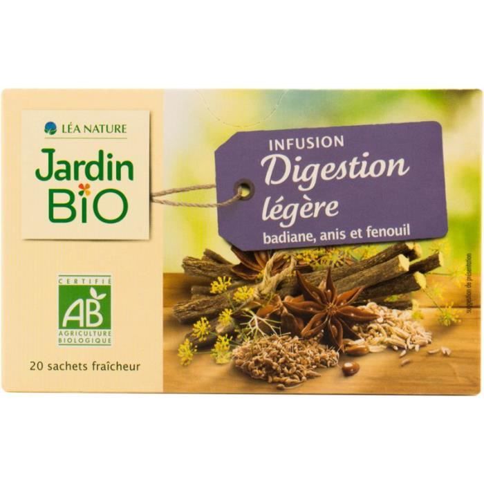Jardin Bio Infusion digestion léger Bio 30g x20 sachet