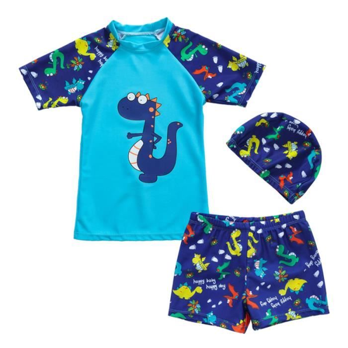 Maillot de bain deux pièces pour garçon de dinosaure pour enfant avec MAILLOT DE BAIN DE NATATION - MAILLOT DE BAIN SURFWEAR