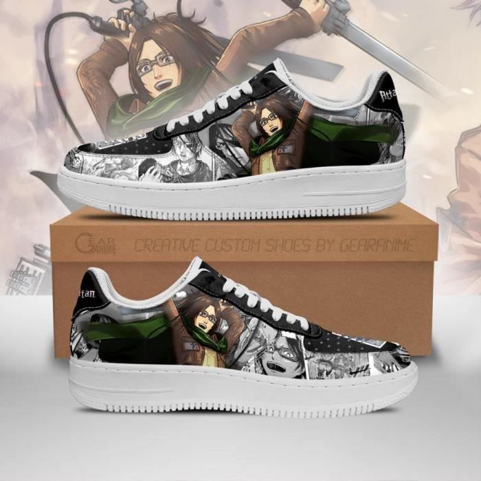 Baskets Anime AOT Zoe Hange Attack On Titan Manga Chaussures de course pour Homme Femme