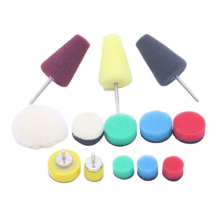 Paquet de 13 Tampon de polissage Portable 0,5-1 pouce de éponge souple pour voiture automobile LUSTREUSE - POLISHEUSE