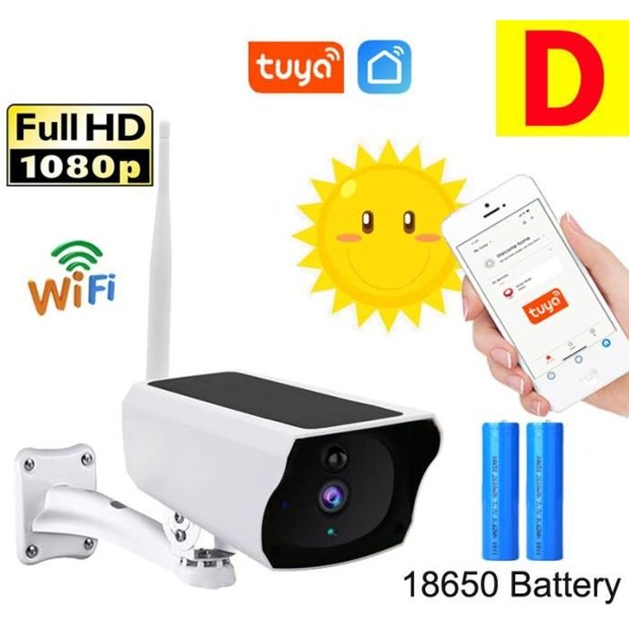 PRUMYA Caméra de Surveillance WiFi Extérieure 5MP Caméra IP Audio Bidirectionnel Vision Nocturne Maison Sécurité IP66 Étanche
