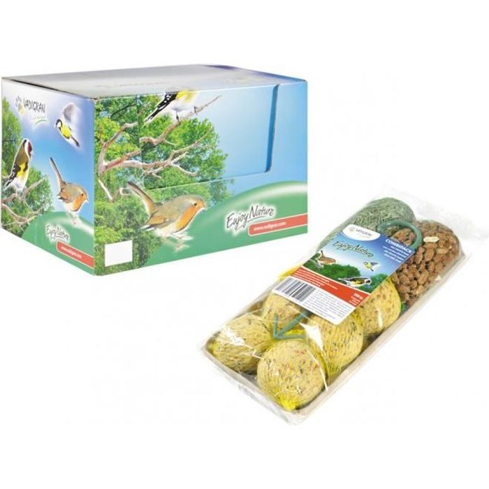 Mix filet et boules de graise pour oiseaux- 8 piéces total 890 g.-Vadigran 5,000000