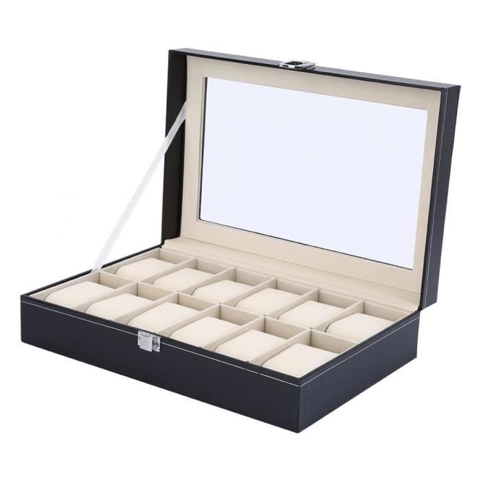 Coffret/boîte à montre Boîte De Rangement 12 montres - Million Tek