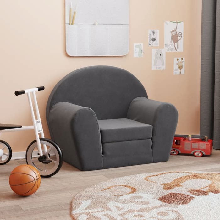 vidaXL Canapé-Lit pour Enfants Mini-canapé avec Housse Amovible Canapé pour Tout-petits Meuble de Chambre dEnfant 356994