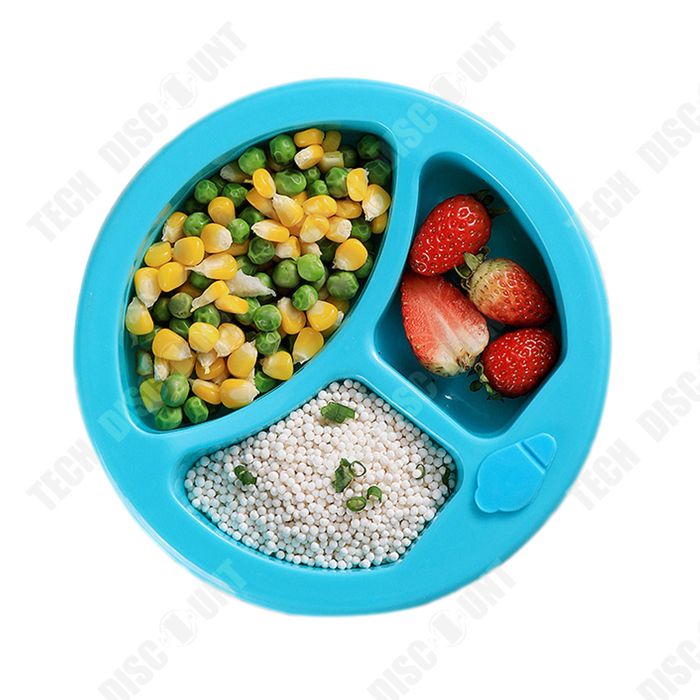 Assiette Ventouse Pour Bébé Vaisselle - Acier Inoxydable Bol D'alimentation pour Tout-Petits