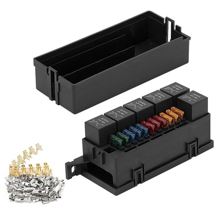 Fusibles Auto SeKi 15A Bleu - Lot De 5 - Mini Lame 32V DC - Pour Voiture, Bateau, Camping-car
