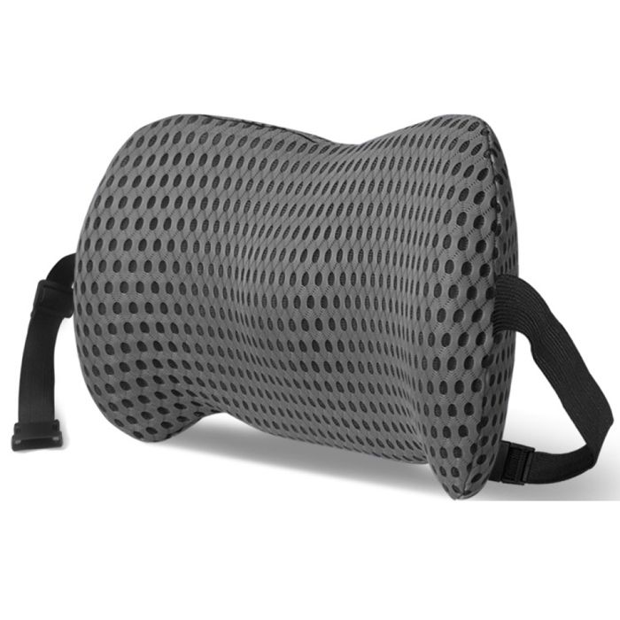 Coussin Orthopédique Mousse Mémoire EDS – Soulage Dos, Sciatique & Coccyx – Housse Velours Lavable, Antidérapant – Siège Bureau, Voiture, Gaming Oreiller Ergonomique Cervical