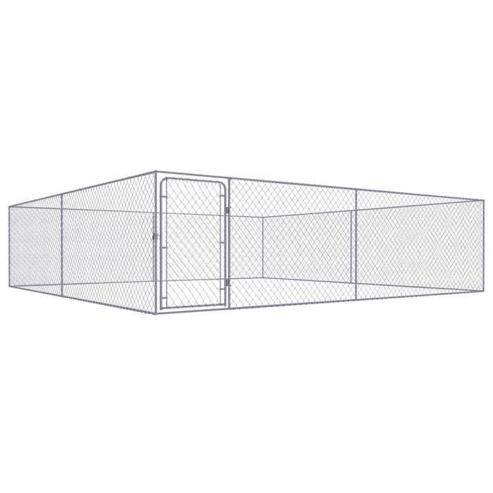 Meilleurs prix pour BEAU Parc à chiot/ Chenil extérieur pour chiens - Acier galvanisé 4x4x1 m mode184019